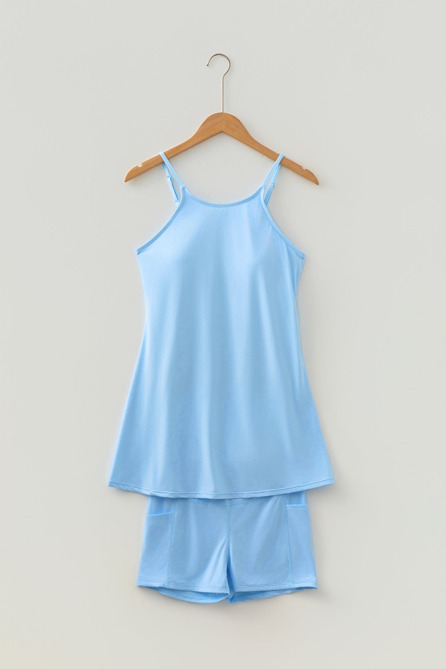 The Ultimate Two-Piece — Tunic Tank Dress & Athletic Shorts Set