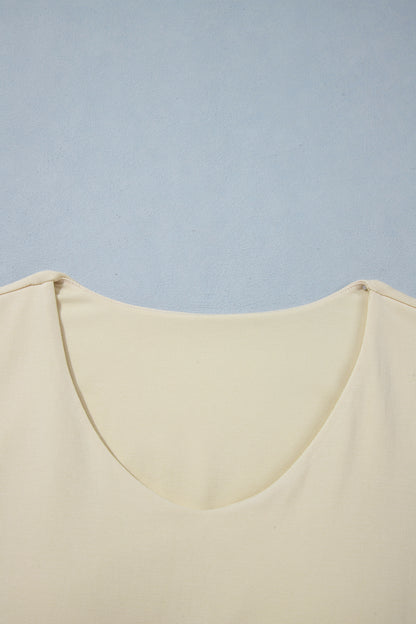 Slim Fit V Neck Long Sleeve Bra Buil-in Top