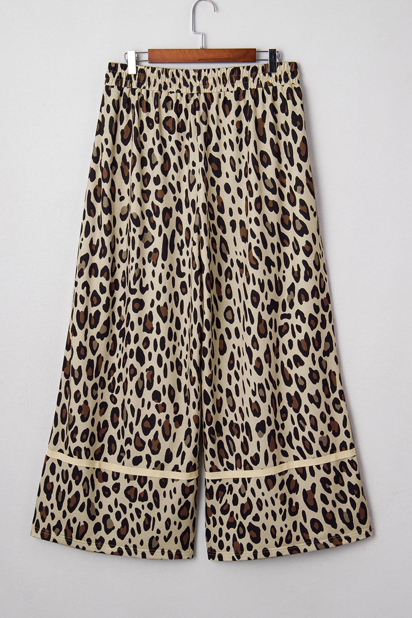 Reese Leopard Panel Wide Leg Pant