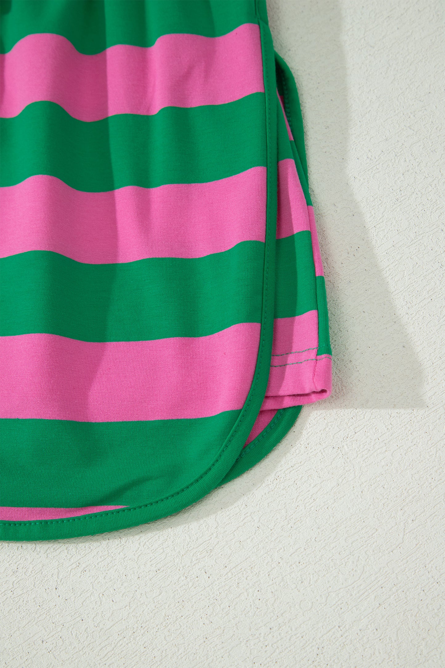 The Pretty Athletic Moment — Stripe Dolman Tee & Drawstring Skort Set