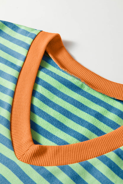 The Sporty Set – Stripe Trim Tee & Short Combo