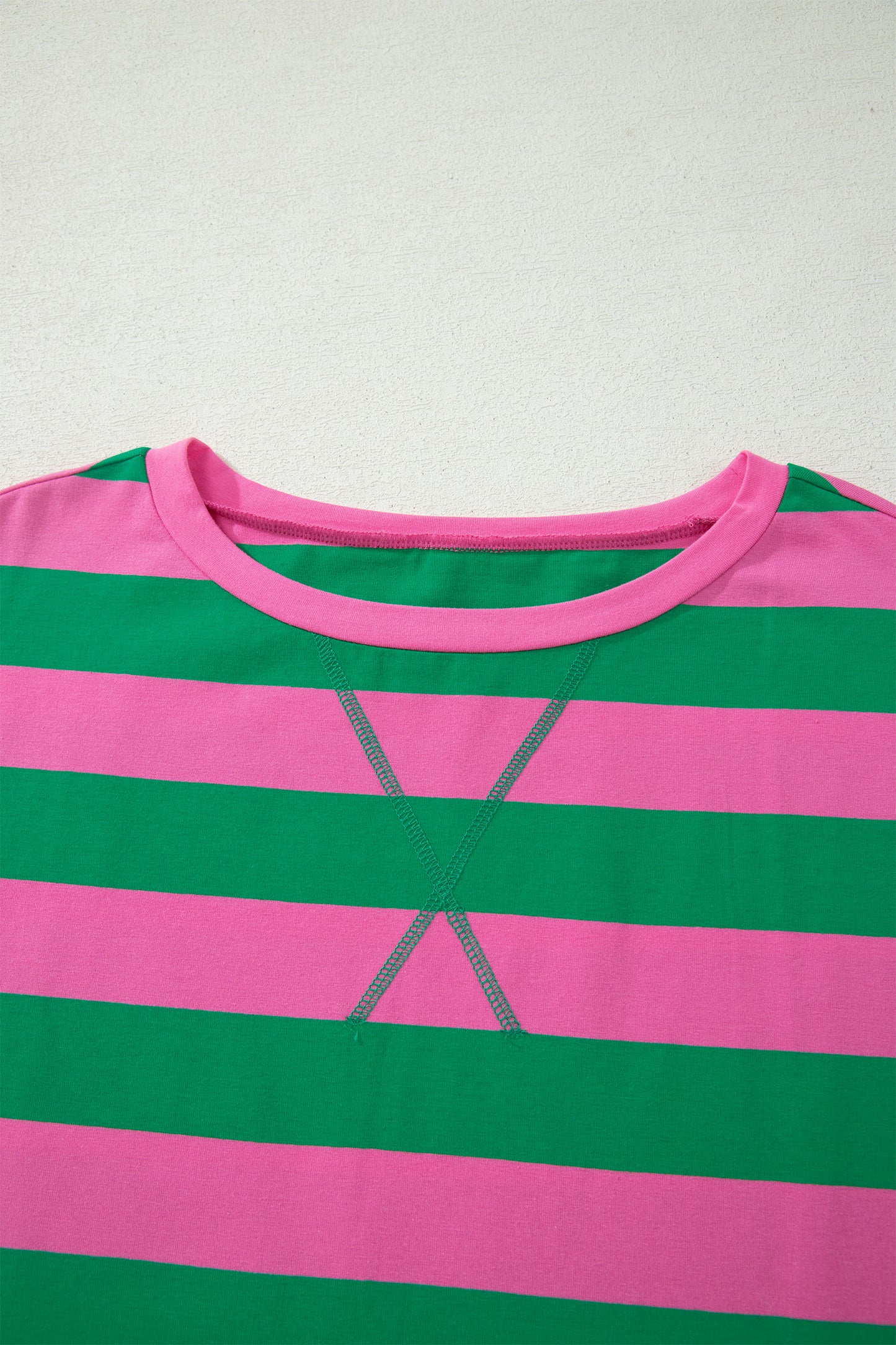 The Pretty Athletic Moment — Stripe Dolman Tee & Drawstring Skort Set