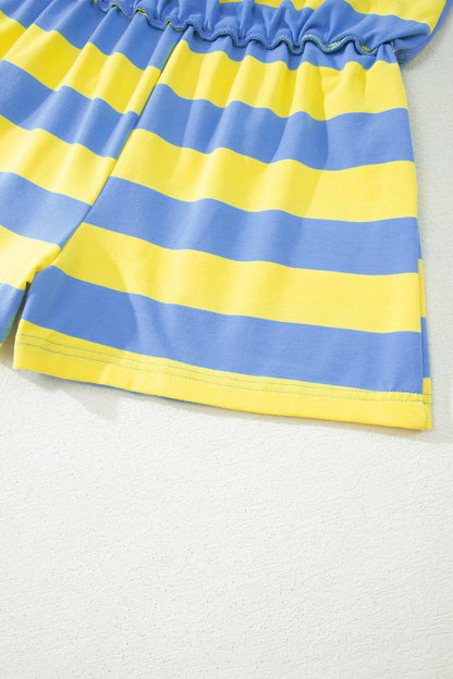 The Pretty Athletic Moment — Stripe Dolman Tee & Drawstring Skort Set