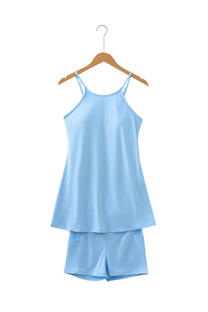 The Ultimate Two-Piece — Tunic Tank Dress & Athletic Shorts Set