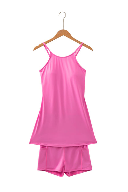 The Ultimate Two-Piece — Tunic Tank Dress & Athletic Shorts Set