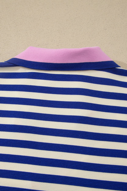 Sloane Striped Colorblock Shift Dress