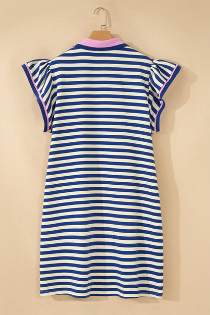 Sloane Striped Colorblock Shift Dress