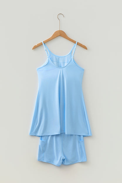 The Ultimate Two-Piece — Tunic Tank Dress & Athletic Shorts Set