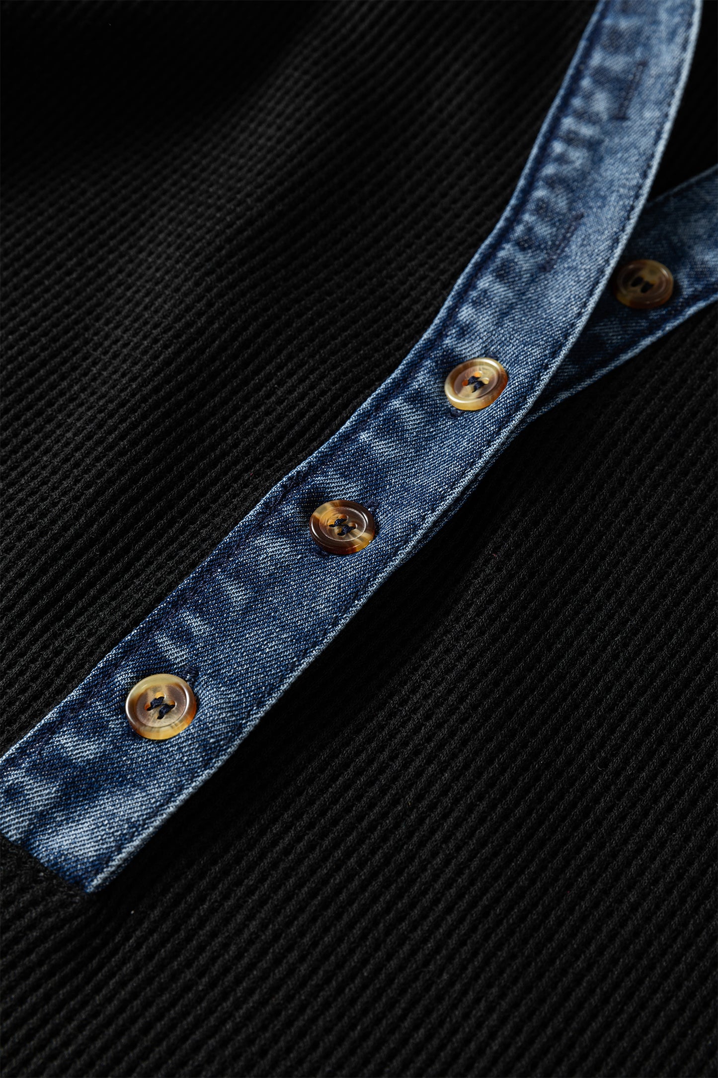 Camden Colorblock Denim Collar Shift Dress