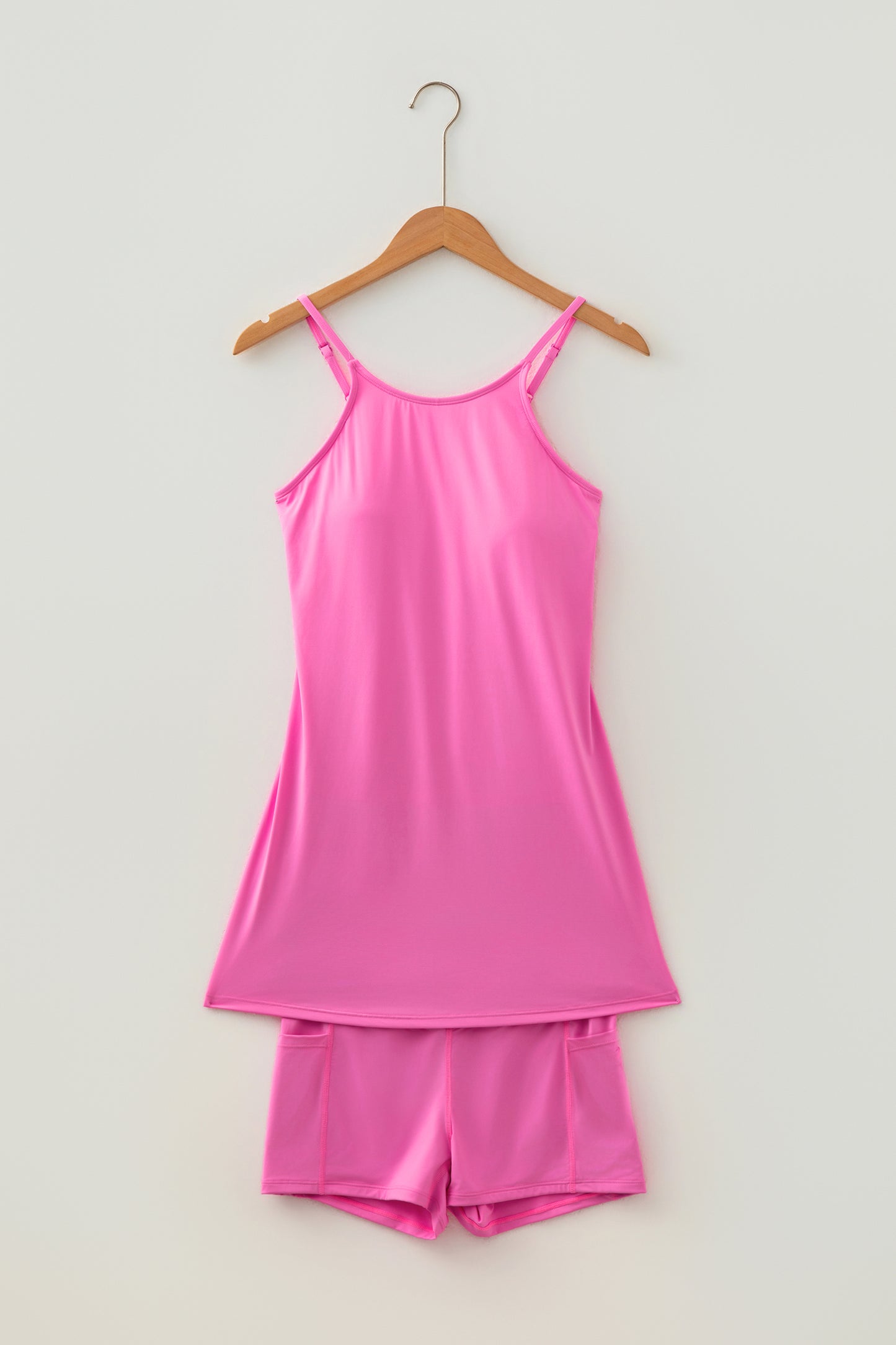 The Ultimate Two-Piece — Tunic Tank Dress & Athletic Shorts Set