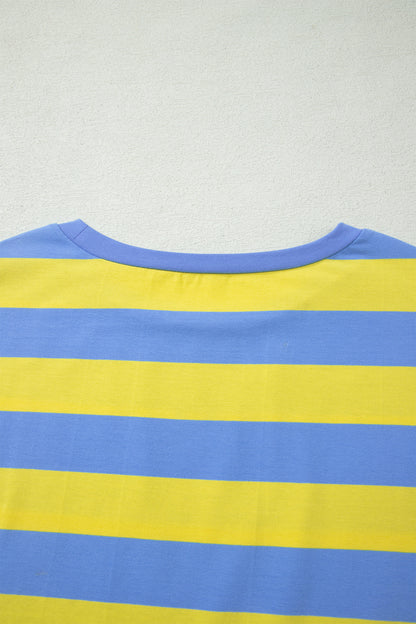 The Pretty Athletic Moment — Stripe Dolman Tee & Drawstring Skort Set