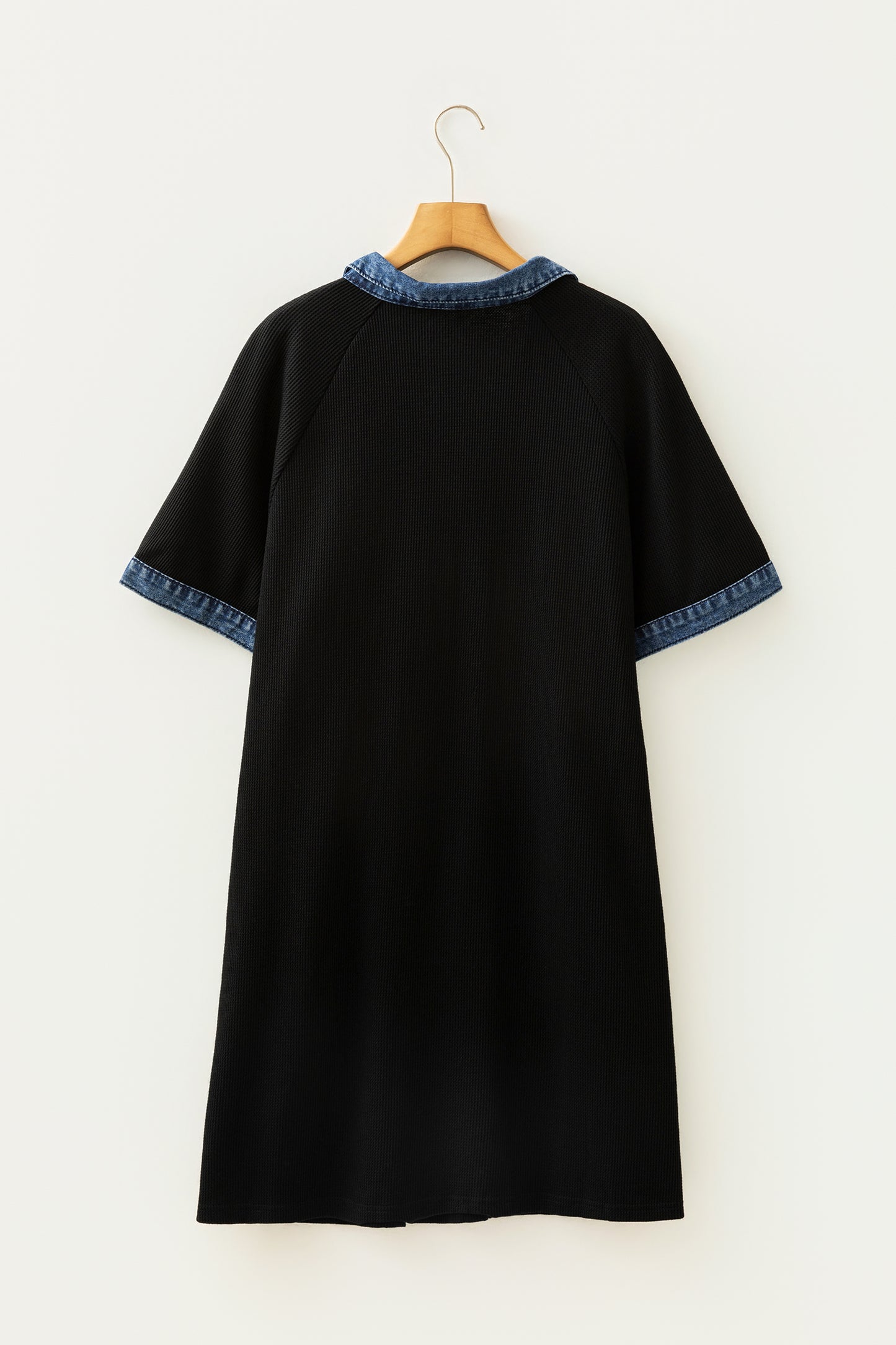 Camden Colorblock Denim Collar Shift Dress