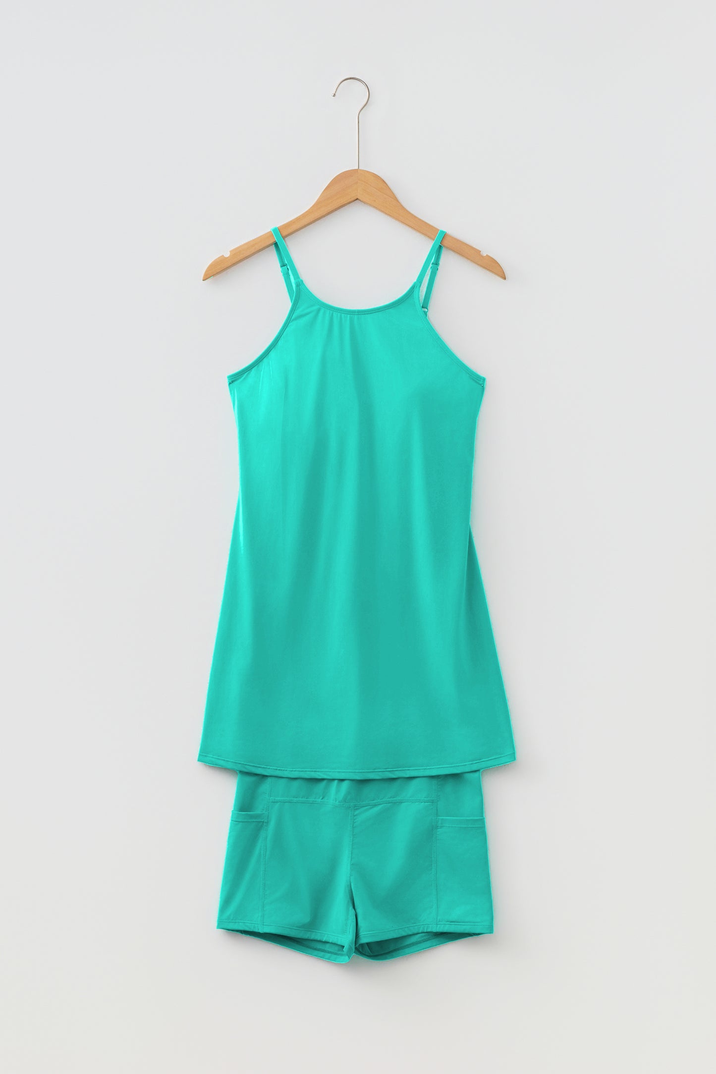 The Ultimate Two-Piece — Tunic Tank Dress & Athletic Shorts Set
