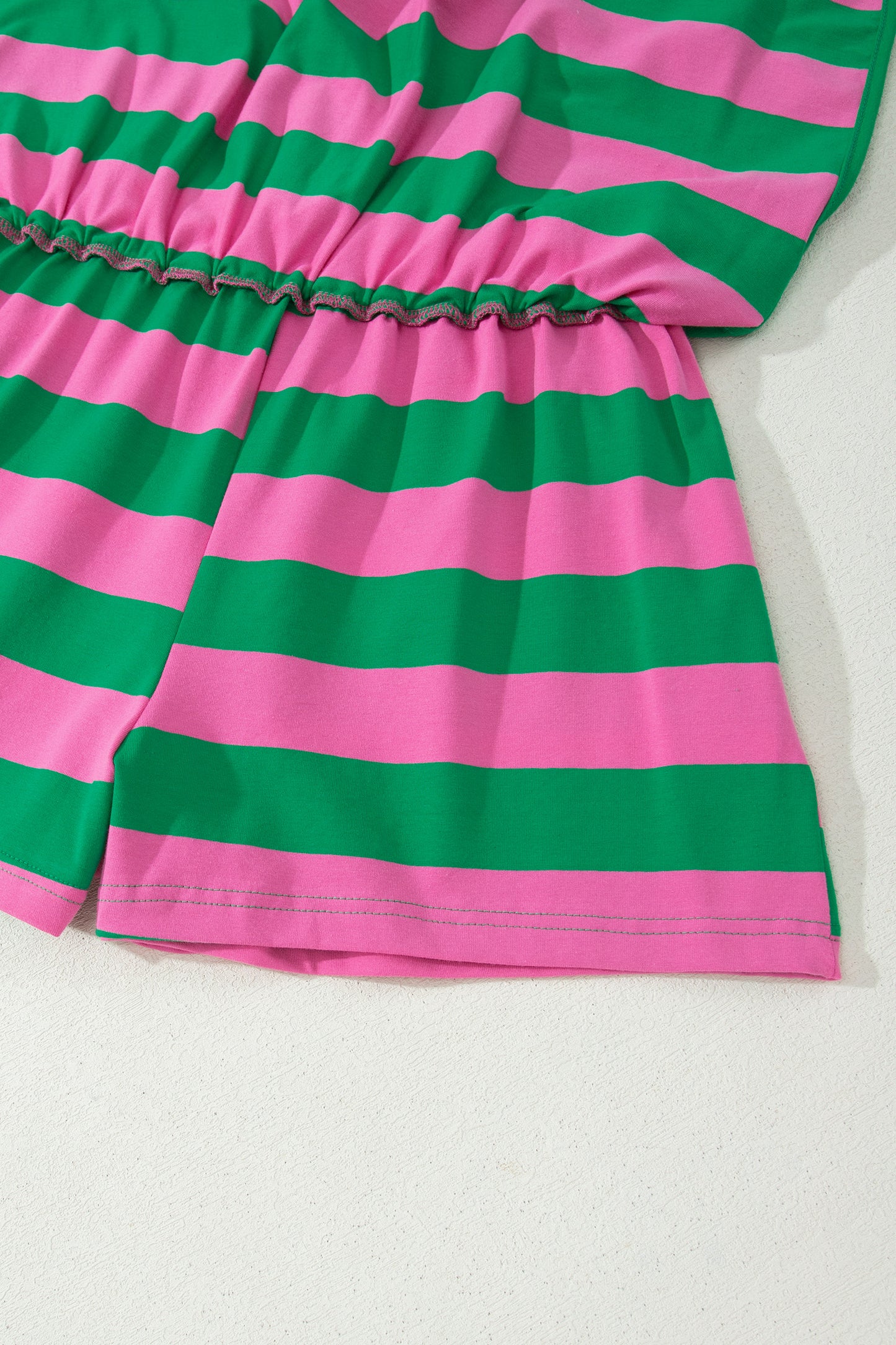 The Pretty Athletic Moment — Stripe Dolman Tee & Drawstring Skort Set