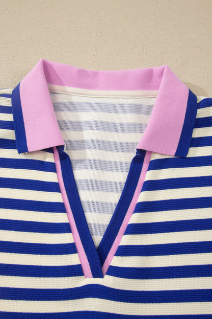 Sloane Striped Colorblock Shift Dress