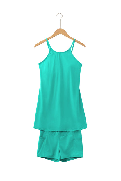 The Ultimate Two-Piece — Tunic Tank Dress & Athletic Shorts Set