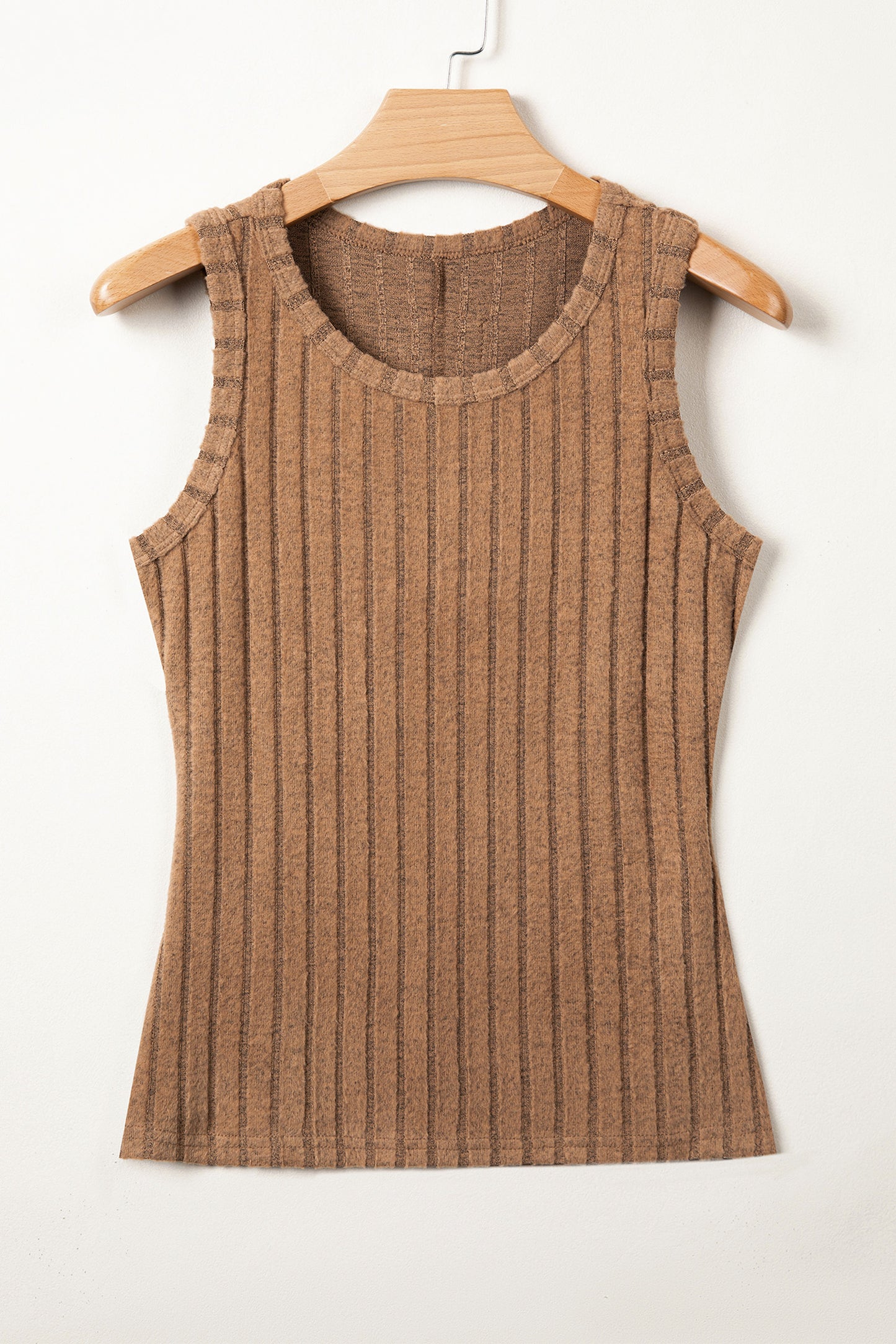 Sea Green Slim Ribbed Mineral Wash Tank Top