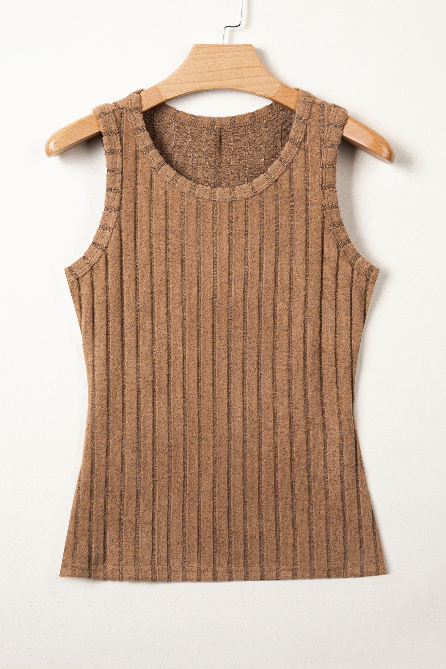 Sea Green Slim Ribbed Mineral Wash Tank Top