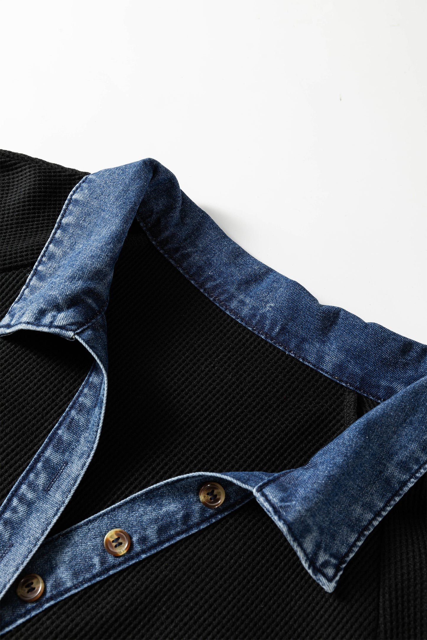 Camden Colorblock Denim Collar Shift Dress